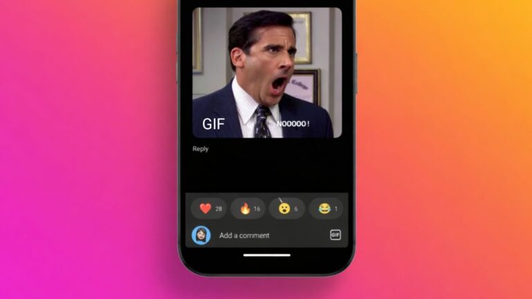 comment with GIFs on Instagram