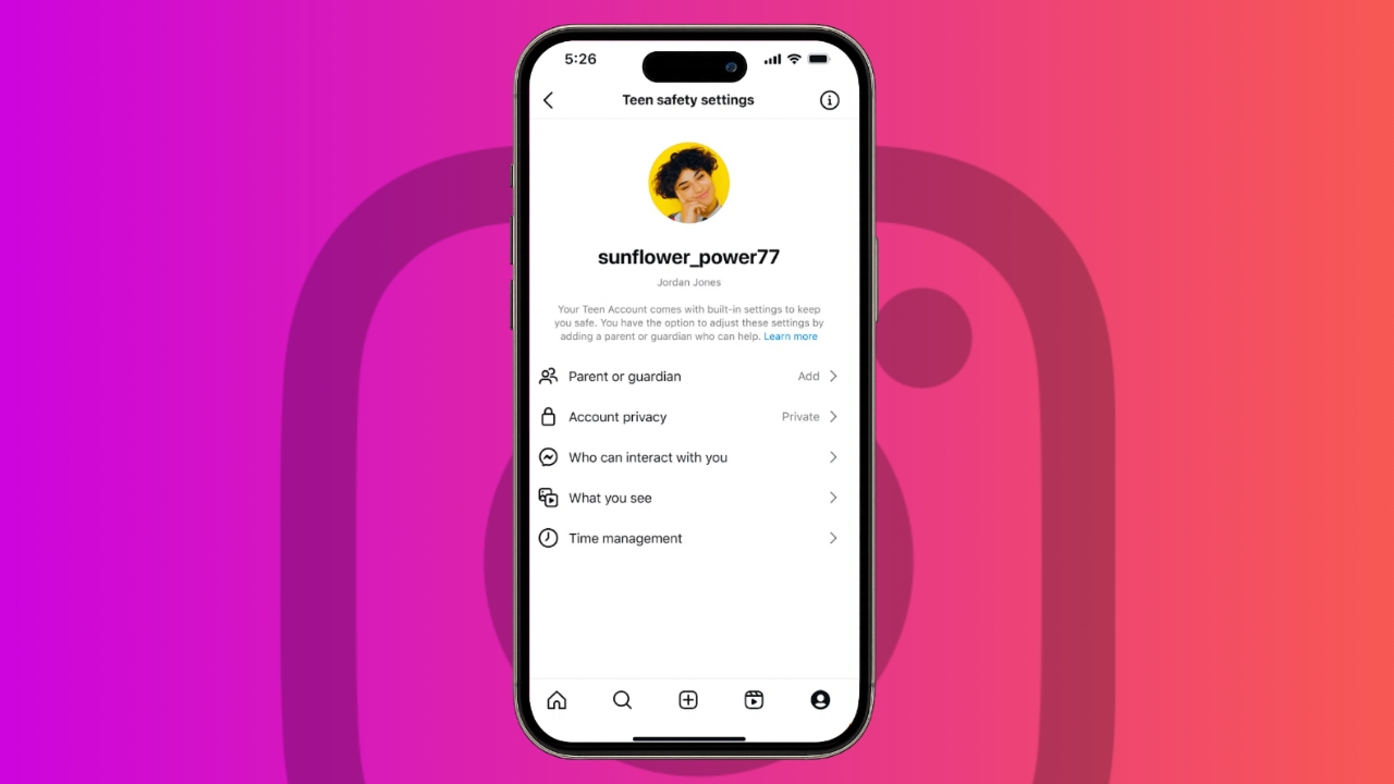 Set up Instagram Teen Account